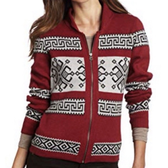 Woolrich Aztec Southwest Seneca Cardigan zip up Sweater jacket cotton size XL - Picture 1 of 11